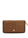 Borbonese Top-zip Wallet In Brown