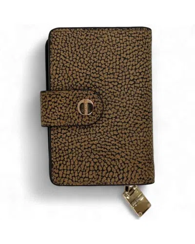 Borbonese Wallet Op Natural/black - 91020028-220-311 In Brown