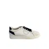 Borbonese White Leather Men Sneaker In Black