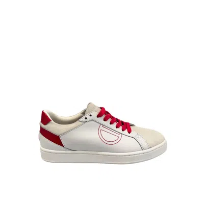 Borbonese White Rubber Women Sneaker In Gray