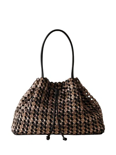 Borbonese 우븐 토트 백 In Brown