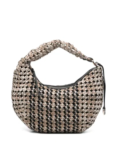 Borbonese Woven Zip-top Tote Bag In Neutral