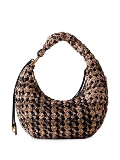 Borbonese Woven-design Tote Bag In Brown