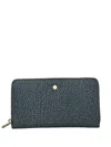 Borbonese Zip-around Large Wallet In Blue