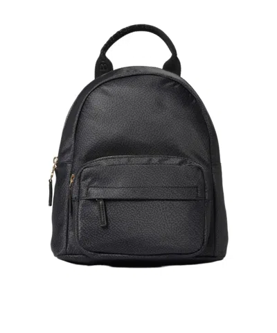 Borbonese Zippered Backpack In Black