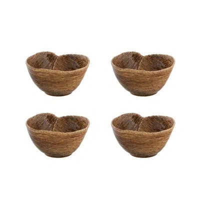 Bordallo Pinheiro 22 Oz. Banana Madeira Salad Bowl In Brown