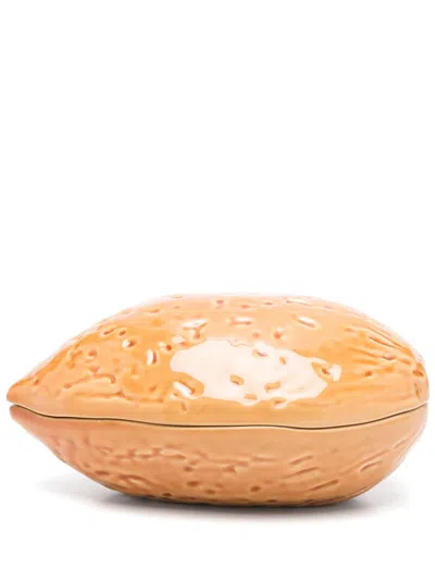 Bordallo Pinheiro Almond Trinket Box (18cm X 12.5cm) In Neutrals