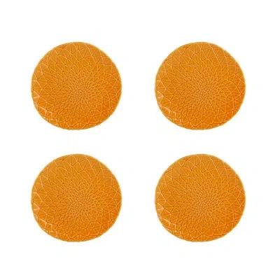 Bordallo Pinheiro Amazōnia 9.25" Salad Plate In Orange