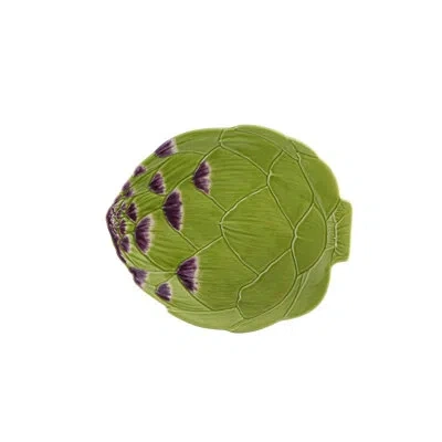 Bordallo Pinheiro Artichoke 12.4" Dinner Plate In Green