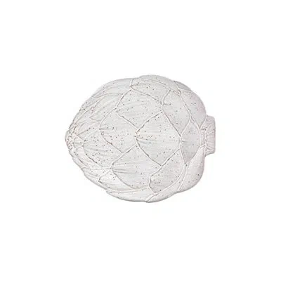 Bordallo Pinheiro Artichoke 12.5" Dinner Plate In White