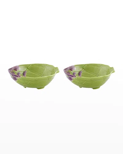 Bordallo Pinheiro Artichoke Pasta Plate, Set Of 2 In Green