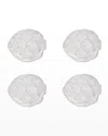 Bordallo Pinheiro Artichoke Plates, Set Of 4 In White