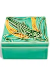 Bordallo Pinheiro Azulejo Grasshopper Box In Grün