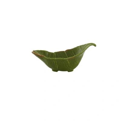 Bordallo Pinheiro Banana Madeira 17 Fl Oz. Serving Bowl In Green
