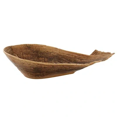 Bordallo Pinheiro Banana Madeira 68 Fl Oz. Fruit Bowl In Brown