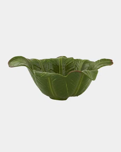 Bordallo Pinheiro Bananas From Madeira Salad Bowl, 101 oz In Green