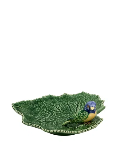 Bordallo Pinheiro Blue Bird Plate In Green