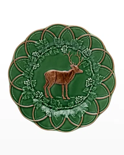 Bordallo Pinheiro Boar Woods Snack Plate In Green