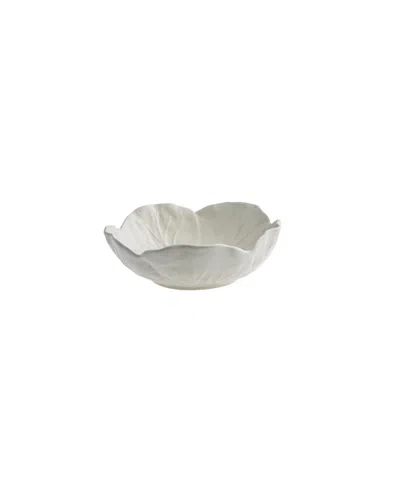 Bordallo Pinheiro Cabbage Beige Bowl In White