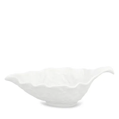 Bordallo Pinheiro Cabbage Beige Sauce Boat In White