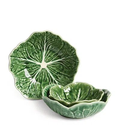 Bordallo Pinheiro Cabbage Bowl In Green