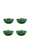 Bordallo Pinheiro Cabbage Dinner Plate Set In Green