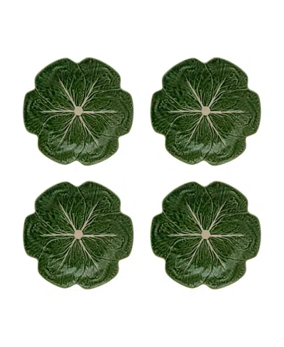 Bordallo Pinheiro Cabbage Dinner Plates, Set Of 4