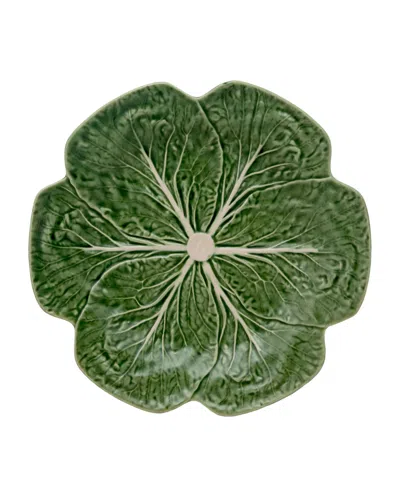 Bordallo Pinheiro Cabbage Earthenware 1.2" Dinner Plate In Green