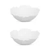 Bordallo Pinheiro Cabbage 27 Oz. Individual Salad Bowls, Beige - Set Of 2 In White