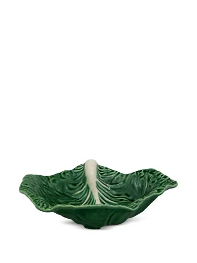 Bordallo Pinheiro Cabbage Leaf Serving Bowl In Green