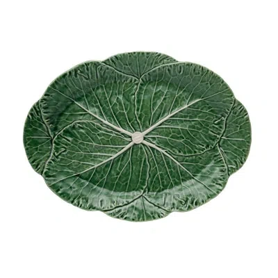 Bordallo Pinheiro Cabbage Oval Platter In Natural