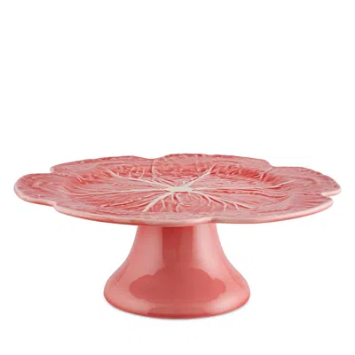 Bordallo Pinheiro Cabbage Pink Cake Stand