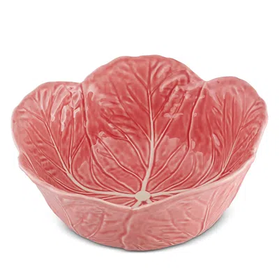 Bordallo Pinheiro Cabbage Pink Cereal Bowl, Set Of 4