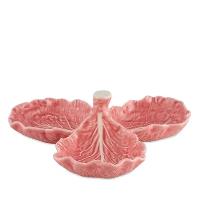Bordallo Pinheiro Cabbage Olive Dish In Red