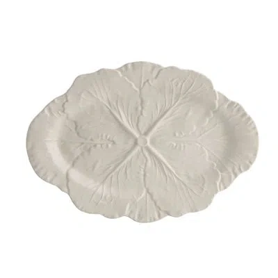 Bordallo Pinheiro Cabbage Platter In Beige