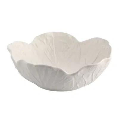 Bordallo Pinheiro Cabbage Salad Bowl In Beige