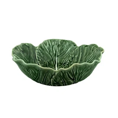 Bordallo Pinheiro Cabbage Salad Bowl In Green