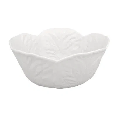 Bordallo Pinheiro Cabbage Salad Bowl In White