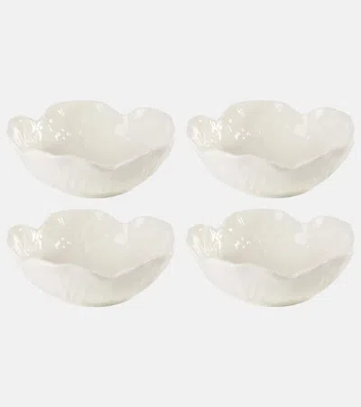 Bordallo Pinheiro Cabbage Set Of 4 Ceramic Bowls