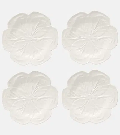 Bordallo Pinheiro Cabbage Set Of 4 Ceramic Dinner Plates