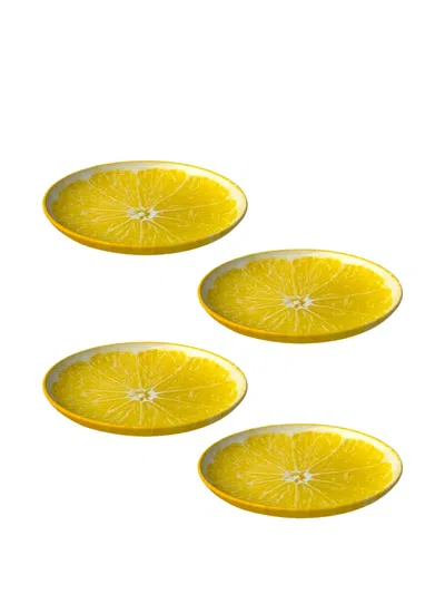 Bordallo Pinheiro Citron Plate (set Of Four)