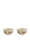 Bordallo Pinheiro Cloudy Butterflies Bowl (set Of Two) In Neutrals