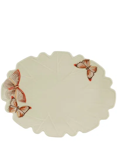 Bordallo Pinheiro Cloudy Butterflies Charger Plate (30cm) In Neutrals