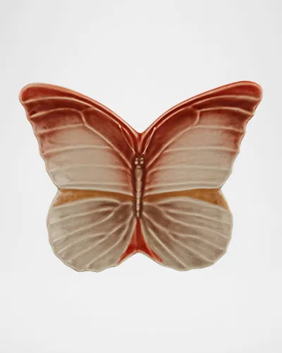 Bordallo Pinheiro Cloudy Butterflies Dessert Plate By Claudia Schiffer In Brown