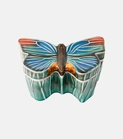 Bordallo Pinheiro Cloudy Butterflies Large Box By Claudia Schiffer