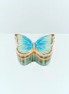Bordallo Pinheiro Cloudy Butterflies Small Box In Blue