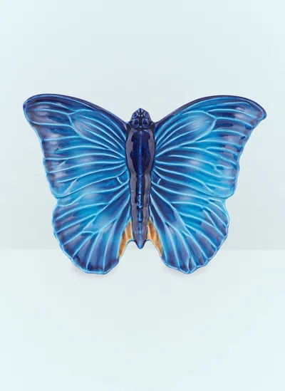 Bordallo Pinheiro Cloudy Butterflies Vide Poche In Blue