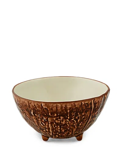 Bordallo Pinheiro Coco Bowl (set Of Four) In Brown