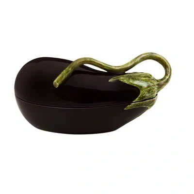 Bordallo Pinheiro Eggplant Serving Bowl In Purple