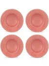 Bordallo Pinheiro Fantasia Soup Plate (set Of Four) In Pink